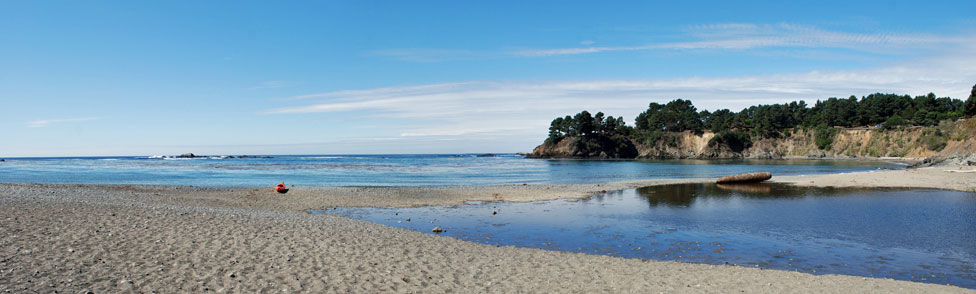 Van Damme State Park beach, Mendocino County, California