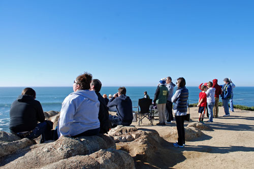 Whale watchers, Sonoma Coast State Park, CA