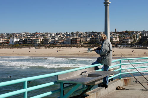 Manhattan Beach fishing, Los Angeles County, CA