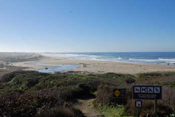 Gazos Creek access, Ano Nuevo, CA