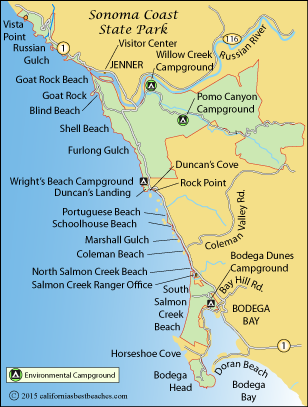 Sonoma Coast State Park Beaches - mobile